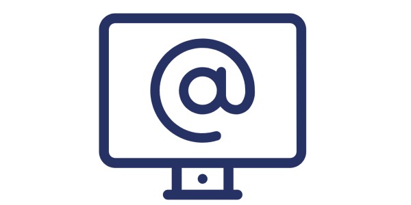 Computer icon with link to University contacts page
